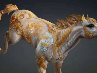 Horse-E5 3D model