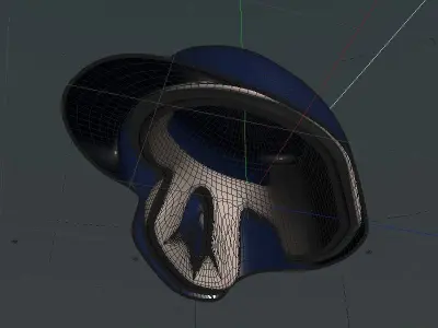 Batting Helmet 3D model