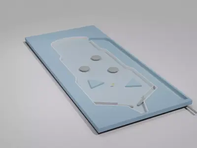 Pin Ball Simple FREE DOWNLOAD Low-poly 3D model