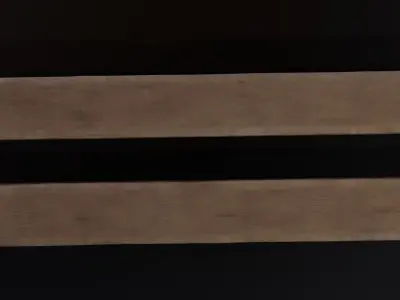 Stylized woodblock Free low-poly 3D model