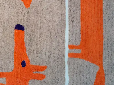 cartoon dog Modern pattern carpet 3D model