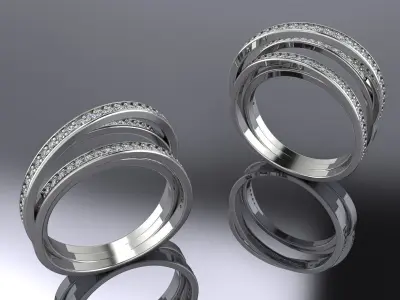 Jewelry Ring Gold 3D print model
