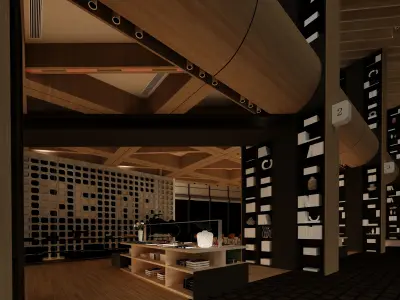  rear book bar 3D model