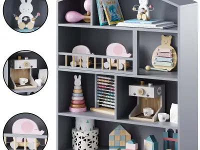 Bookshelf house by jabadabado 3D model