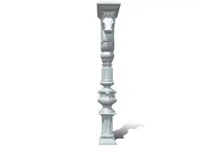 horse top design column  3D model