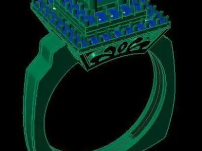 princess ring 3D print model