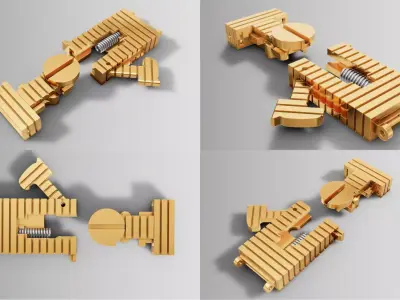 Love Style Bracelet  Luxury Jewelry 3D Model STL 3D print model