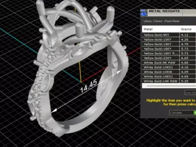 ring woman  3D print model 163