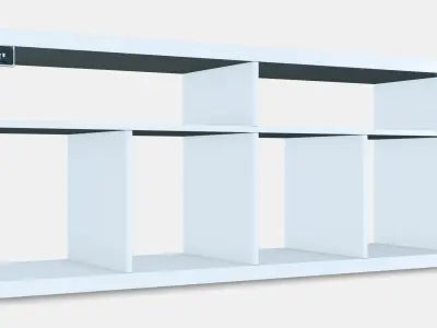 KALLAX Tv-bench Low-poly 3D model
