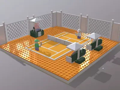 Lego tenis 3D model