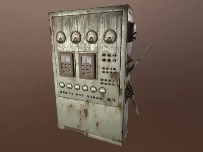 3D Electrical Block - PBR Game Ready Low-poly 3D model