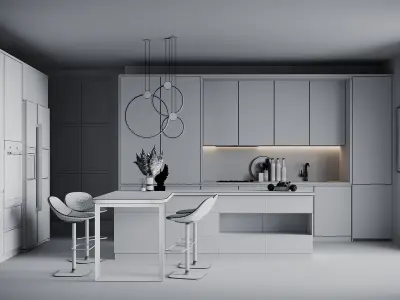 Kitchen 03 3D model