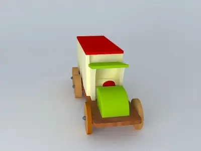 Truck Toy truncated version Chest 3D model