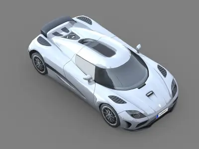 Koenigsegg Agera 2011 Low-poly 3D model