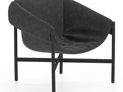 FALSTAFF  armchair By DANTE Low-poly 3D model