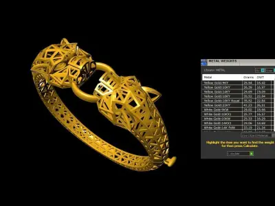  Tigar breslet  3D print model