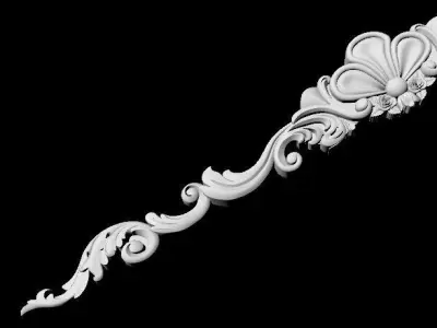 Central decor ornament for furniture 3D model 508