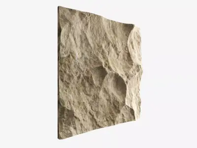 22-RockPanel sandstone wall texture 3D model