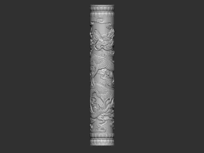 dragon pillar 3D print model