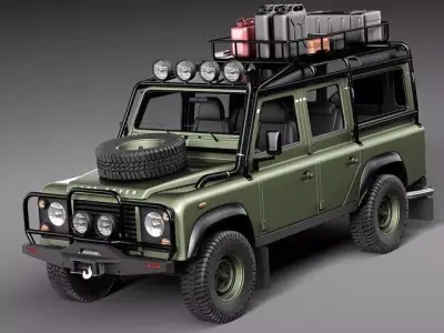 Land Rover Defender Expedition 3D Model 3D model