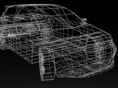 2020 Peugeot 208 Low Poly Low-poly 3D model