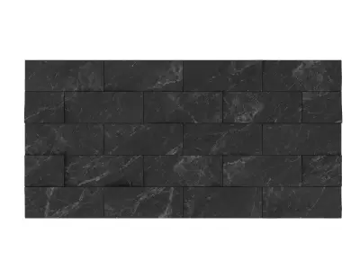 Rock wall 01 3D model