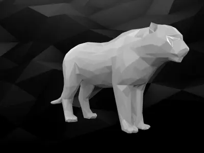 3D Printable Tiger Model 3D print model