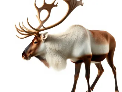 Detailed Reindeer Model Pack Low-poly 3D model