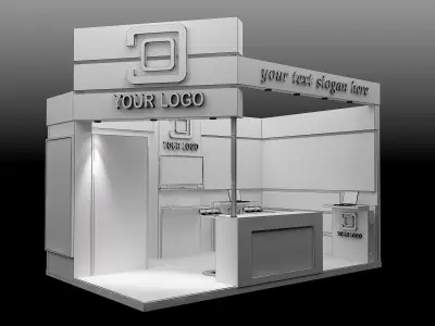 Booth Exhibition Stand a494 3D model