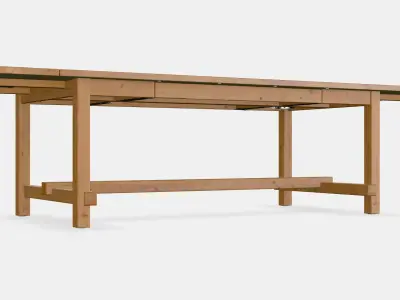 NORDVIKEN Extendable table 6 Low-poly 3D model