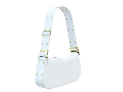 Dior Street Chic Bag White Leather 3D model