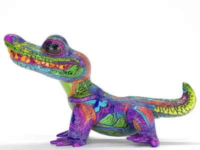 Alebrije Caiman  3D model