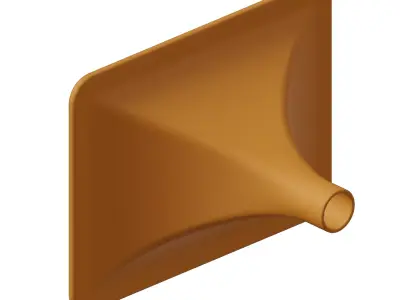 Plastic Speaker Horn Duct Toy 3D model