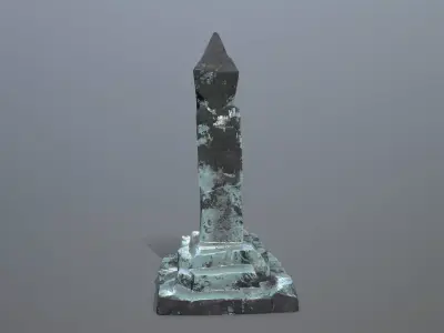 ice pillar Low-poly 3D model