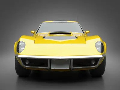 1969 Baldwin-Motion Corvette Phase III GT 3D model