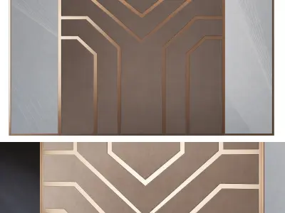 Wall panel 3d models collection 10 pieces