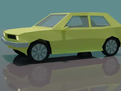 Car model Free low-poly 3D model