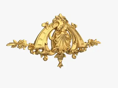 Classic decor ornament 216 3D model