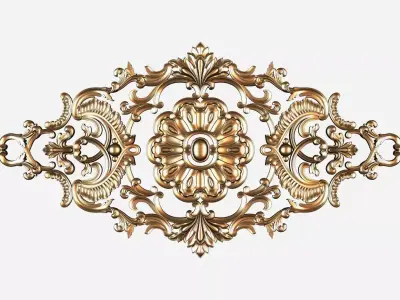 Carved decor model for cnc 18 3D model