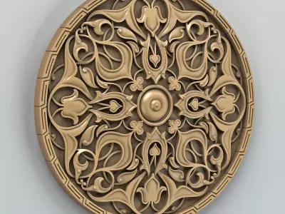 Round rosette 010 3D model