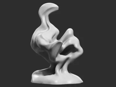 Modern Abstract Decorative sculpture 3d print model 57 3D print model