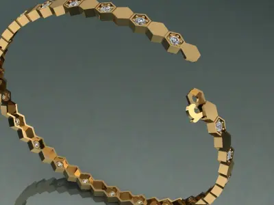 chaumet hexagon bracelet new different 3D print model