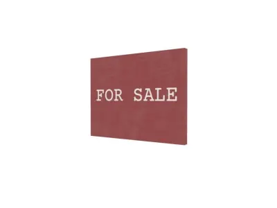 For sale sign Low-poly 3D model