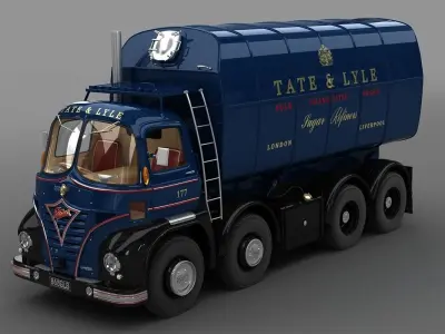 Foden S21 Sugar Truck 1962 3D model