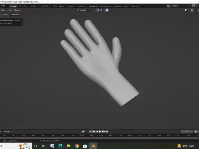 Hand nice Low-poly 3D model