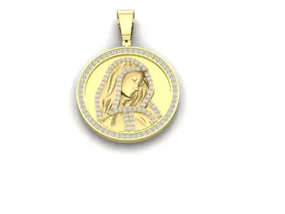 virgin Mary 3D print model