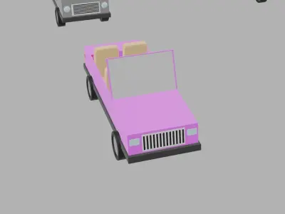Low Poly Cars Low-poly 3D model