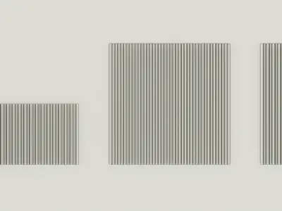 Corrugated panel Free low-poly 3D model