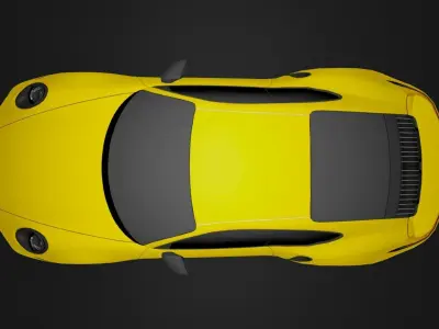 porsche 911 turbo S Low-poly 3D model by One1Steven