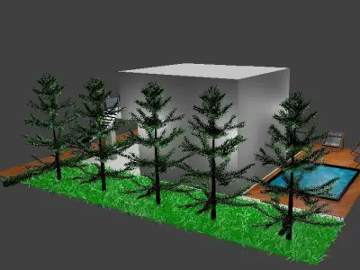 Luxury Modern House 3D model buy